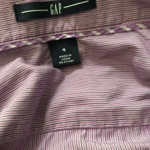 GAP Lavender Pinstripe Button-Up Shirt